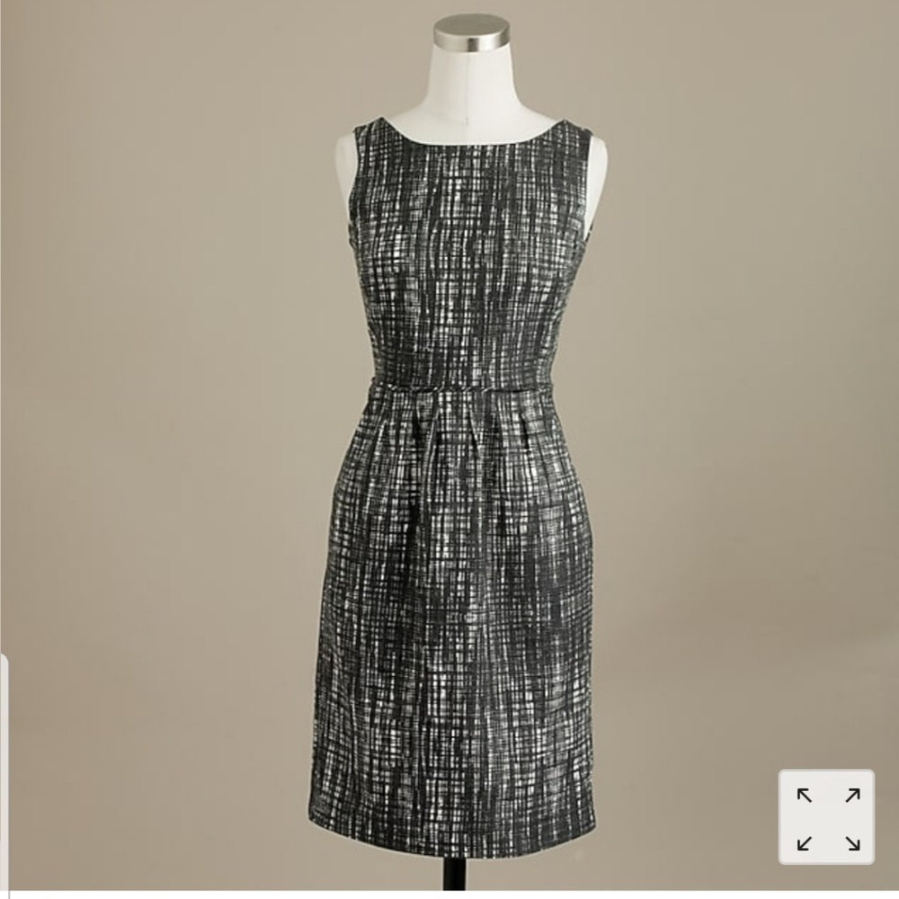 J Crew Gray Tweed Contesa Dress 22931 Size 10